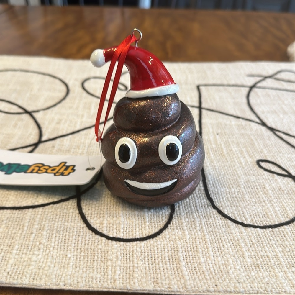 Tipsy Elves Poo Santa 3D Ornament - Picture 3 of 8